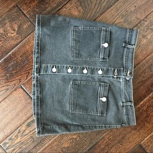 Grey jean skirt never worn